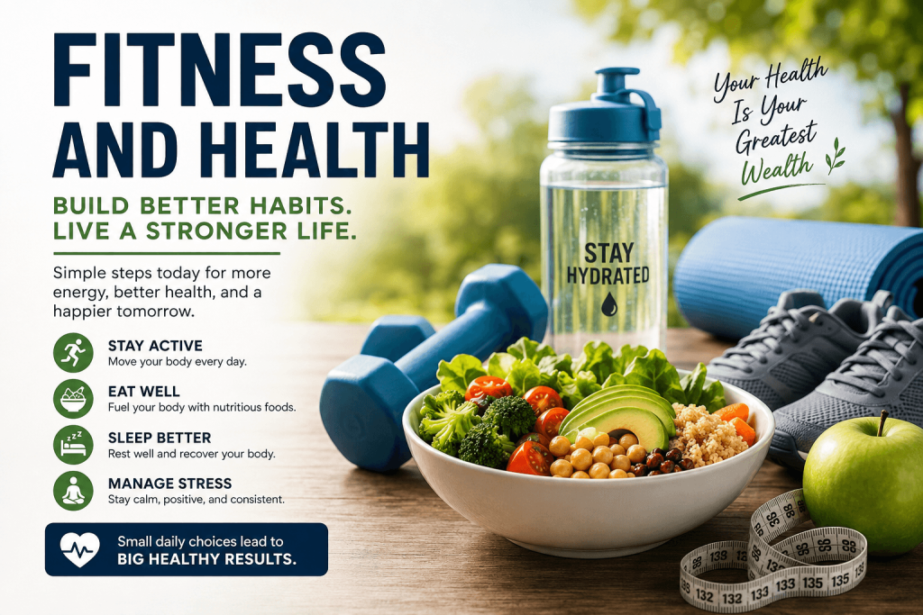 Fitness and Health A Simple Guide to a Stronger, Healthier Life